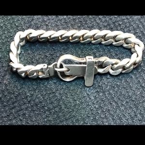 Sterling silver buckle style clasp size 8 or 9